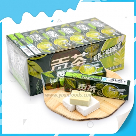 yeşil çay aromalı sütlü sert şeker