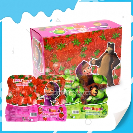 patlayan şekerli lolipop