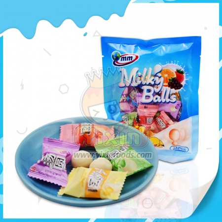 Meyve aromalı reçel dolgulu süt topları