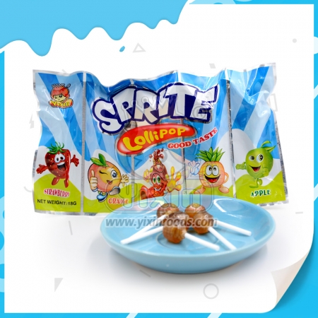 beş meyve aromalı sert şeker lolipop
