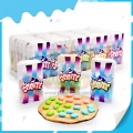 Esintili bir nefes için renkli sprite sıkıştırılmış şeker 