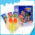Mini flaş ışıklı Noel ağacı şeklindeki lolipop 