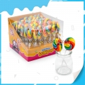 renkli yuvarlak şekil gökkuşağı lolipop şeker 