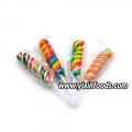 Twist Swirl Lolipoplar Çok Renkli Gökkuşağı Tatlıları Lolipop 