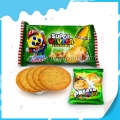 120g tatlı çıtır mısır aromalı büyük yuvarlak patates bisküvisi 
