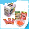 Çilek ve ananas içecekleri tatlı jöle şeker 